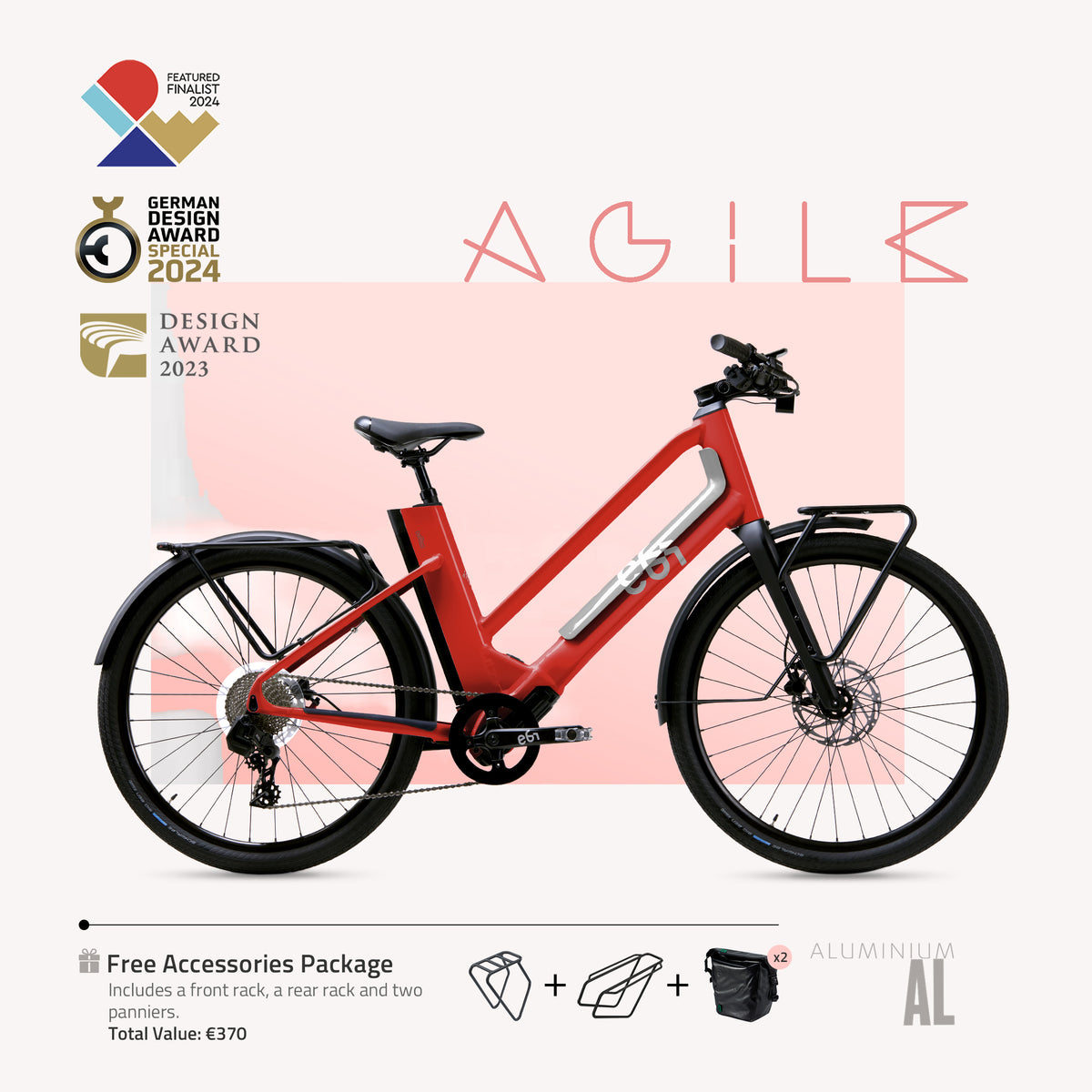 City E-Bike aus Aluminium – Leicht & Alltagstauglich | EBI – ebi e 