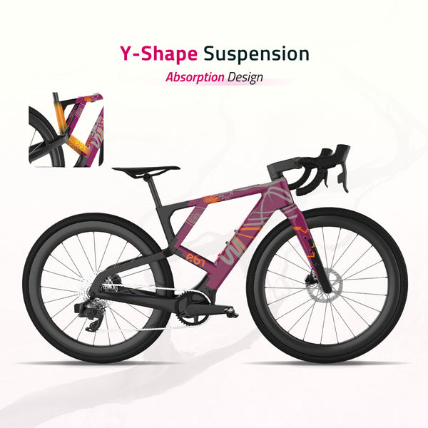 Panorama-Carbon Fiber | Y-Shape Suspension E-Bike