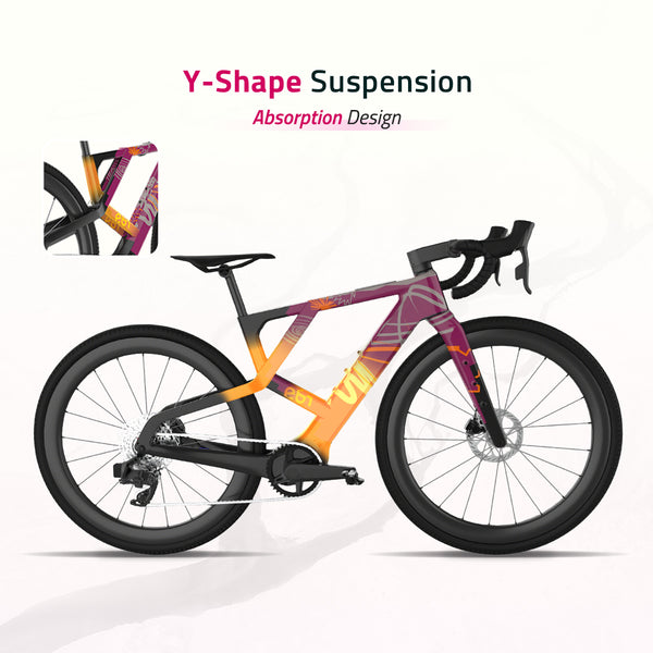 Panorama-Carbon Fiber | Y-Shape Suspension E-Bike
